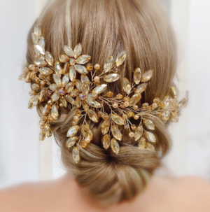 barrette fleur cheveux mariage